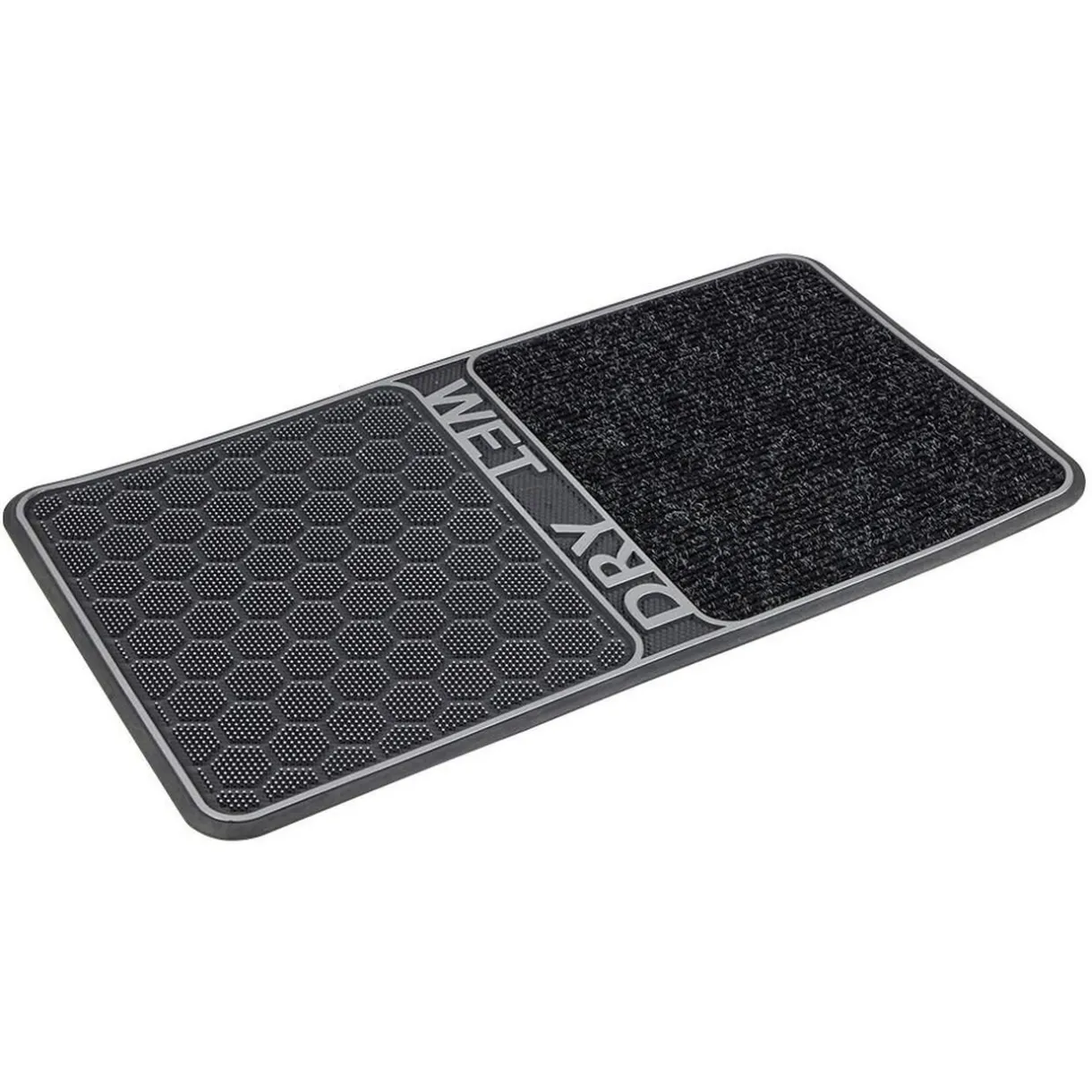 Nettoyage Et Entretien|Gifi Paillasson double fonction WET DRY noir 80x45cm