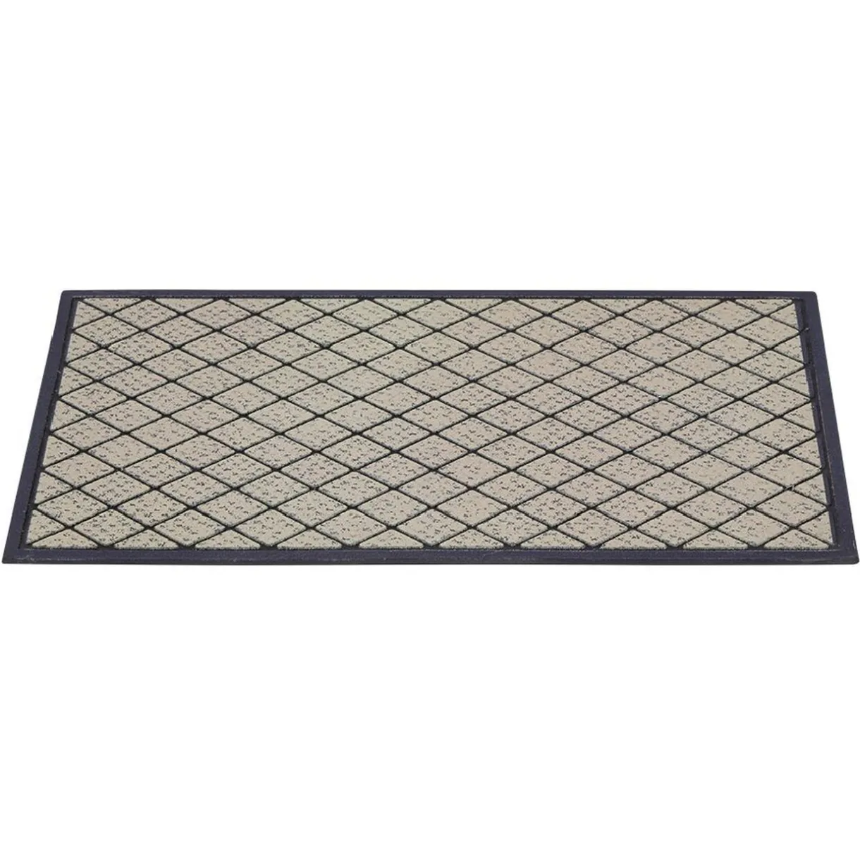 Nettoyage Et Entretien|Gifi Paillasson grattant antidérapant noir et naturel 75x45 cm