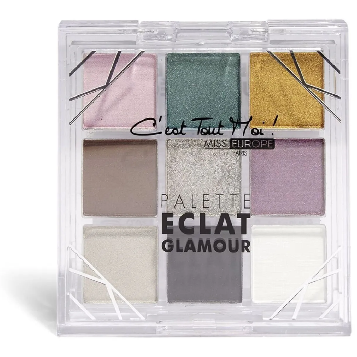 Best Gifi Palette éclat 9 couleurs Miss Europe glamour