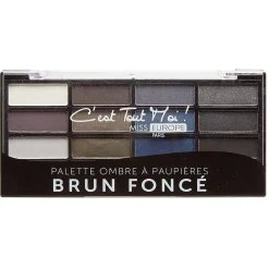 Outlet Gifi Palette Ombre paupière x12 teintes marron glacé n°01