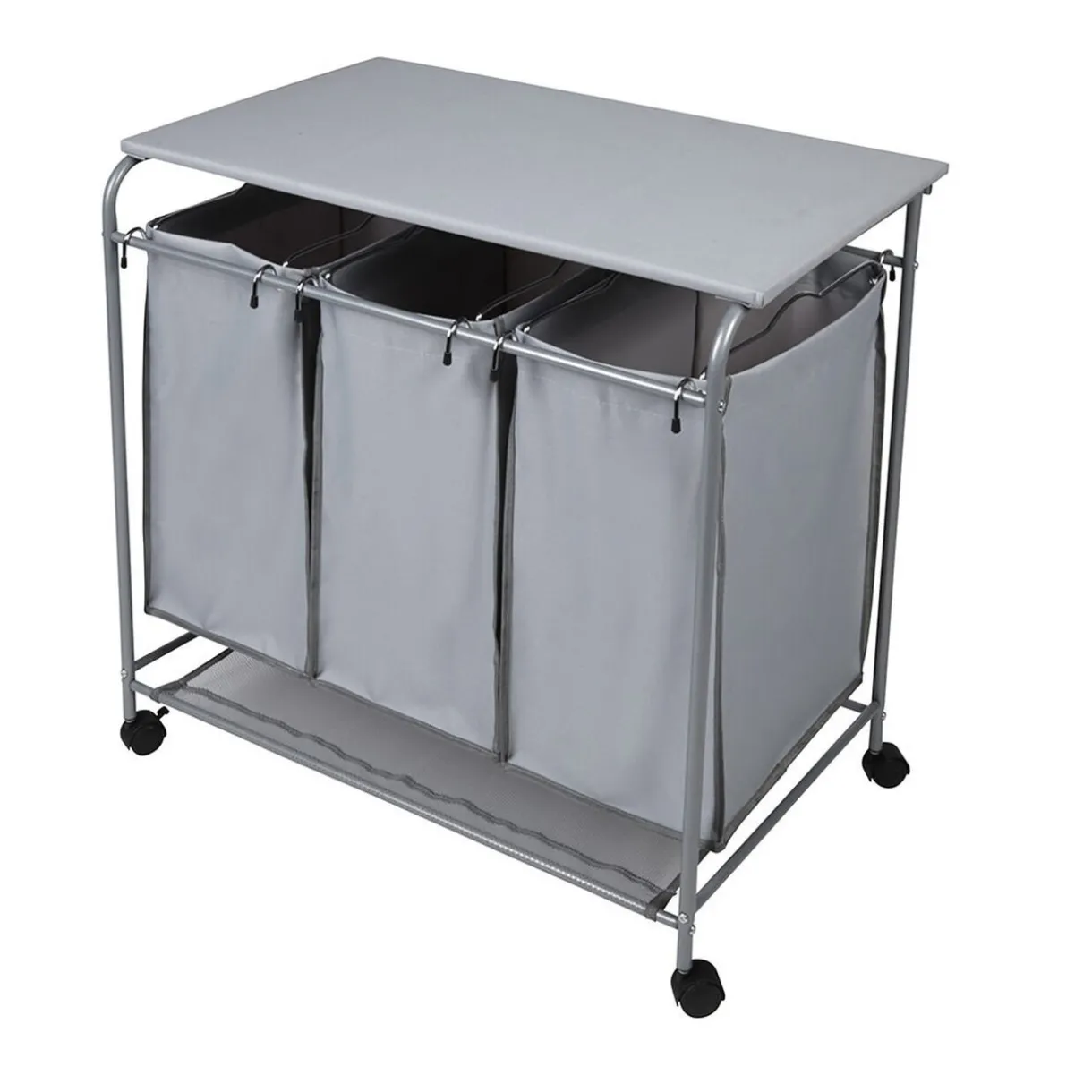 Entretien Du Linge|Gifi Panier à linge 3 bacs