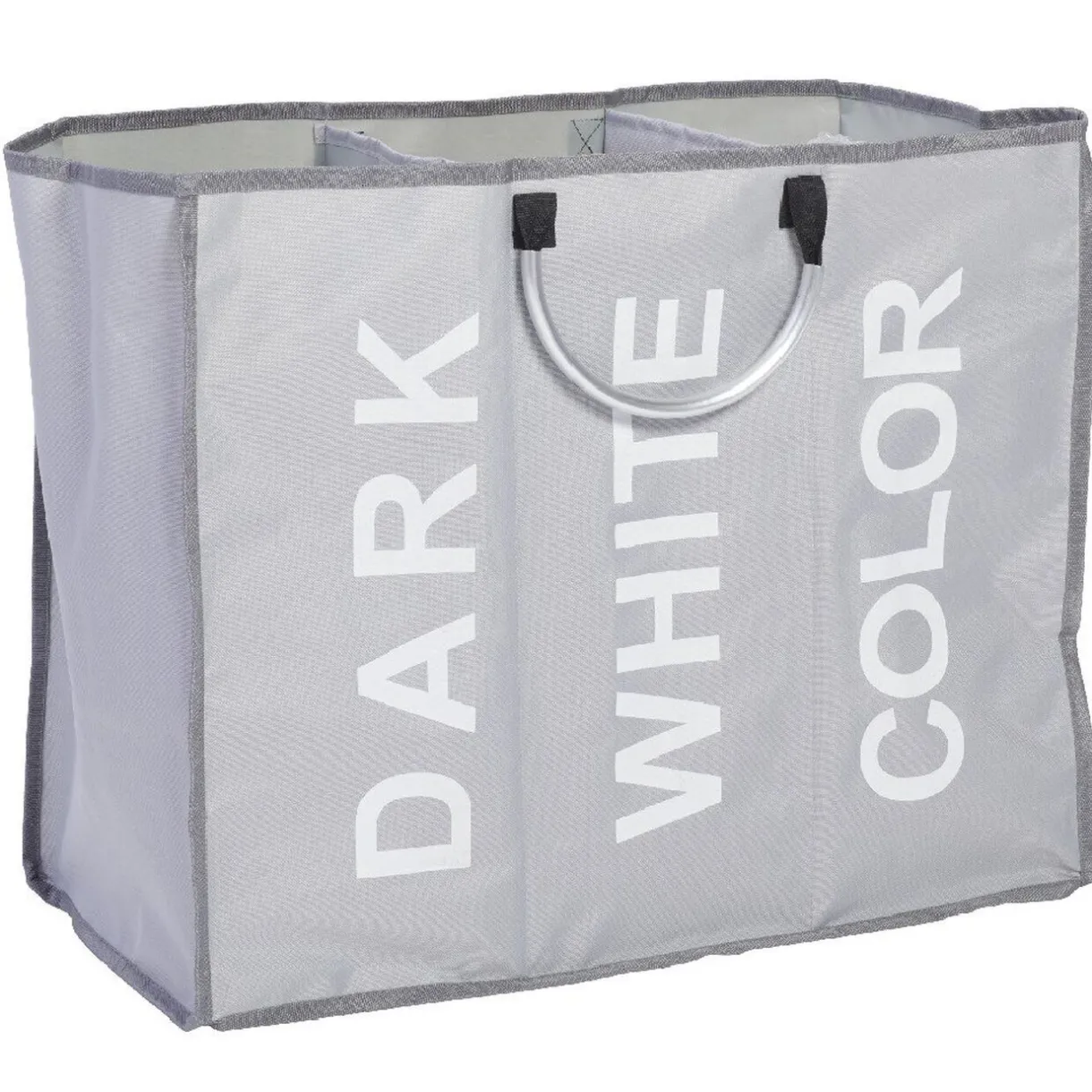 Entretien Du Linge|Gifi Panier à linge 3 compartiments gris