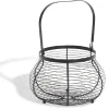Panier à oeufs avec poignée métal noir^Gifi Online