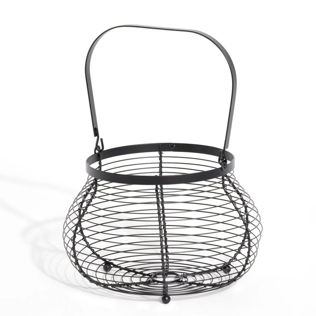 Panier à oeufs avec poignée métal noir^Gifi Online