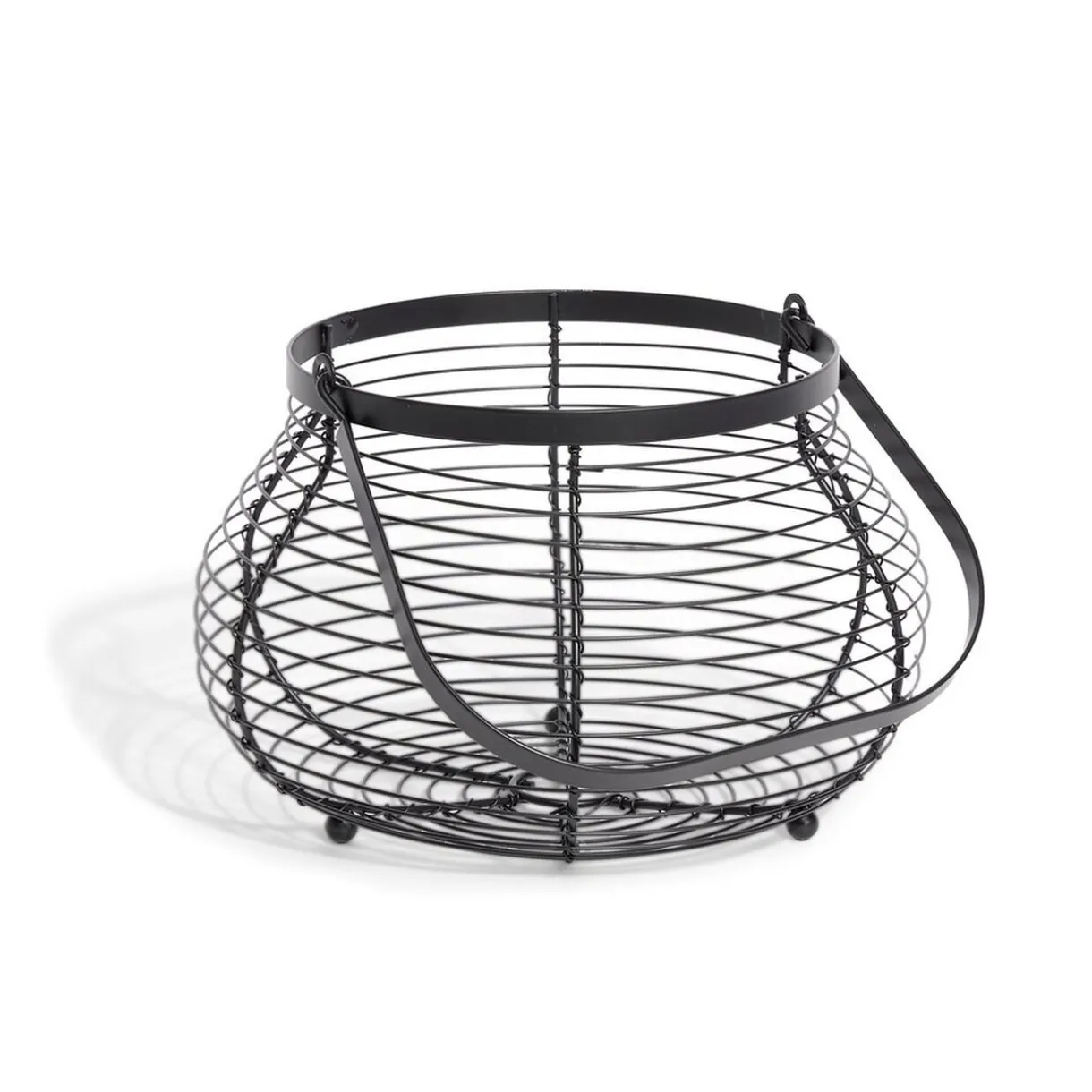 Panier à oeufs avec poignée métal noir^Gifi Online