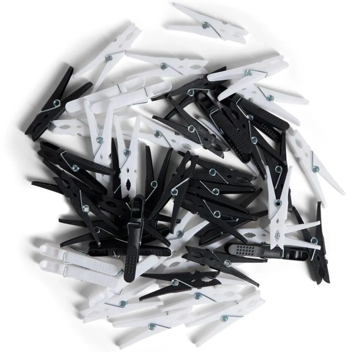 Entretien Du Linge|Gifi Panier avec 50 pinces à linge blanc - Ø20xH.17cm