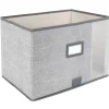 Rangement|Gifi Panier de rangement à fenêtre gris