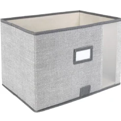 Rangement|Gifi Panier de rangement à fenêtre gris