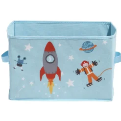 Rangement|Gifi Panier de rangement bleu design fusée pour enfant