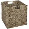 Rangement|Gifi Panier de rangement Box Cube en jonc de mer