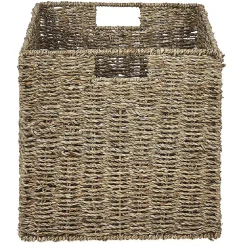 Rangement|Gifi Panier de rangement Box Cube en jonc de mer