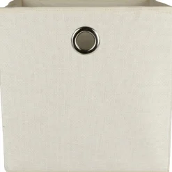 Rangement|Gifi Panier de rangement déco blanc cassé