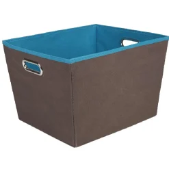 Rangement|Gifi Panier de rangement marron bleu