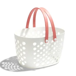 Rangement|Gifi Panier de rangement plastique blanc ajouré 31x21xH19cm - 3 modèles