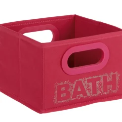 Rangement|Gifi Panier de rangement rouge