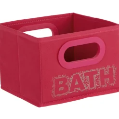 Rangement|Gifi Panier de rangement rouge