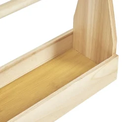 Rangement|Gifi Panier en bois beige 22x9xH18,5 cm