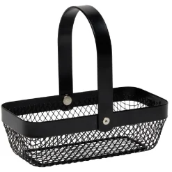 Rangement|Gifi Panier en métal noir ou blanc