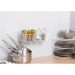 Panier multifonction blanc Metaltex^Gifi Hot