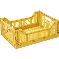 Rangement|Gifi Panier pliant plastique jaune 4L