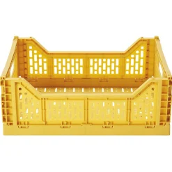 Rangement|Gifi Panier pliant plastique jaune 15L