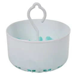 Entretien Du Linge|Gifi Panier rond blanc avec pince à linge x24