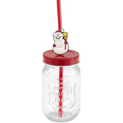 Panier rouge Merry Christmas avec gobelets Noël pailles x4^Gifi Sale