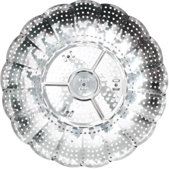 Panier vapeur réglable métal gris Ø28,5xH9,5cm^Gifi Discount