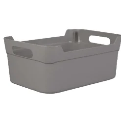 Rangement|Gifi Panière à anses empilable en plastique