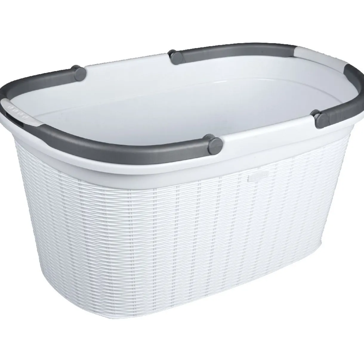 Entretien Du Linge|Gifi Panière à linge 35 L blanche effet osier