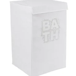 Rangement|Gifi Panière à linge blanche