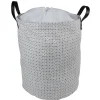 Entretien Du Linge|Gifi Panière à linge canvas noir et blanc