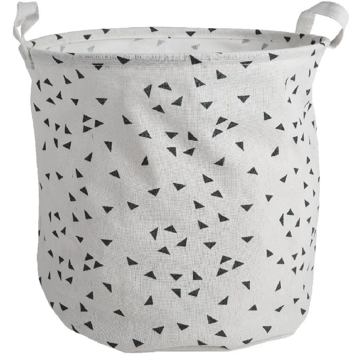 Entretien Du Linge|Gifi Panière à linge coton motif triangle x3