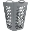 Entretien Du Linge|Gifi Panière à linge flexible 70 L grise