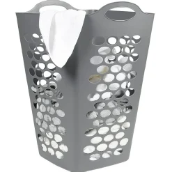 Entretien Du Linge|Gifi Panière à linge flexible 70 L grise