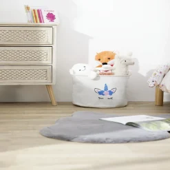 Entretien Du Linge|Gifi Panière à linge licorne en toile Ø30xH25cm