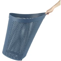 Entretien Du Linge|Gifi Panière à linge ovale avec poignée bleue 100 L