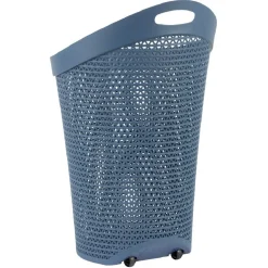 Entretien Du Linge|Gifi Panière à linge ovale avec poignée bleue 100 L