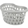 Entretien Du Linge|Gifi Panière à linge ovale gris