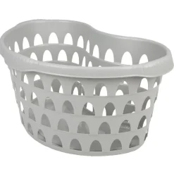 Entretien Du Linge|Gifi Panière à linge ovale gris