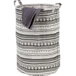 Entretien Du Linge|Gifi Panière à linge waterproof imprimé en coton