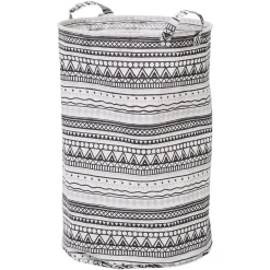 Entretien Du Linge|Gifi Panière à linge waterproof imprimé en coton