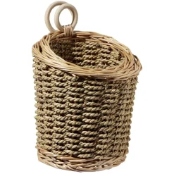 Rangement|Gifi Panière à suspendre tressée en osier x2