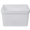 Entretien Du Linge|Gifi Panière bac de rangement 17 L blanc