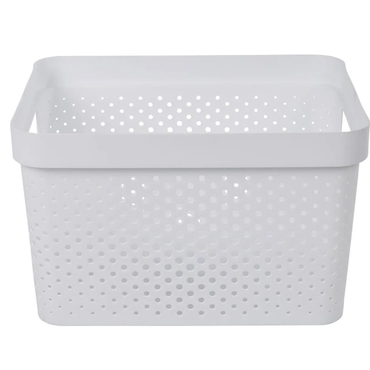 Entretien Du Linge|Gifi Panière bac de rangement 17 L blanc