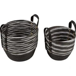 Rangement|Gifi Panière bicolore avec anse petit et grand modèle x2