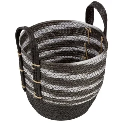 Rangement|Gifi Panière bicolore avec anse petit et grand modèle x2