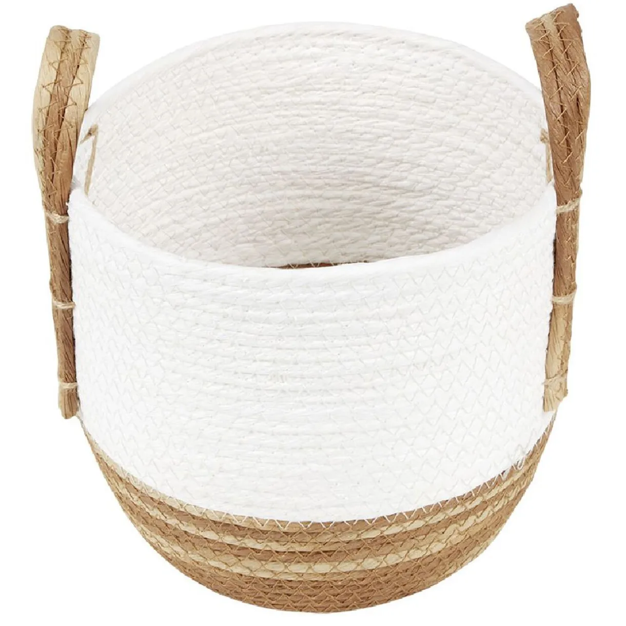 Rangement|Gifi Panière bicolore avec anse petit et grand modèle x2