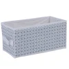 Rangement|Gifi Panière blanche motif géométrique noir collection Urban 2 Box Cube
