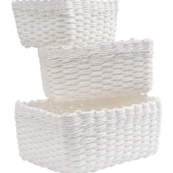 Rangement|Gifi Panière blanche x3